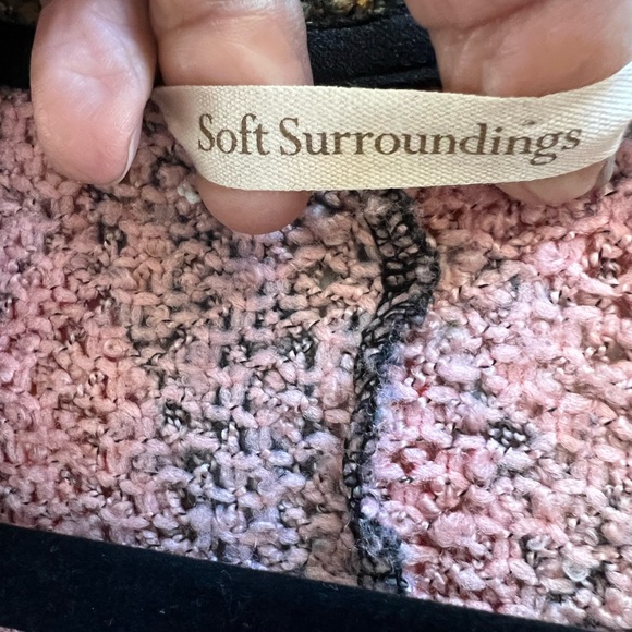 Soft Surroundings  Artwear Jacket Medium Boho Tapestry Tunic Blazer Lagenlook M - Picture 4 of 7